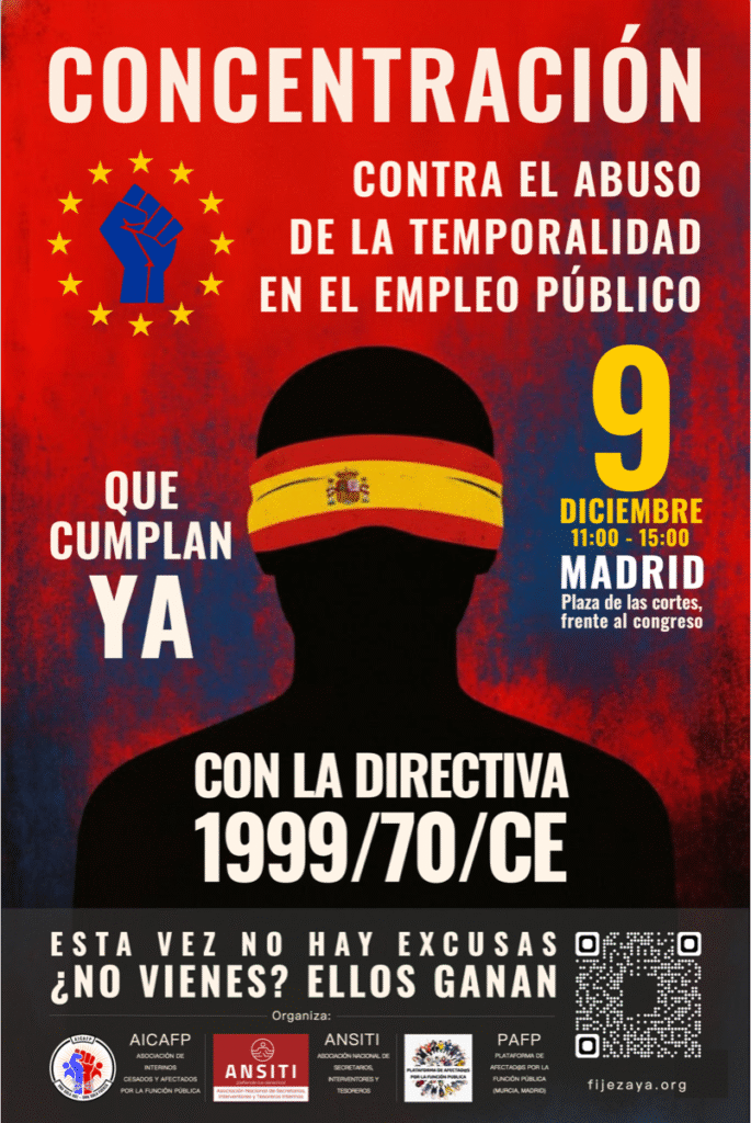 El Juego de las Sillas y el Tratado de la Vergüenza 14 Cartel concentracion 9 diciembre castellano web