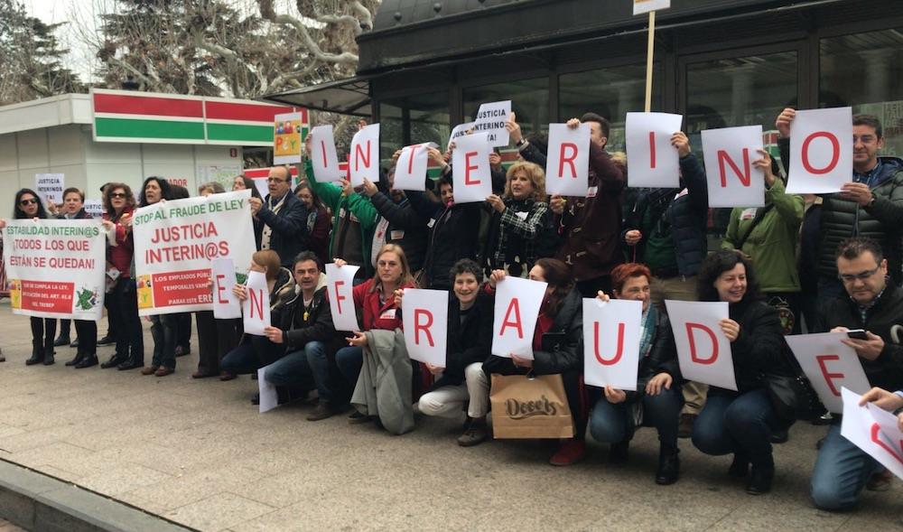 Los interinos abandonan la Mesa Sectorial por "ilegalidades" y "opacidad" de Educación