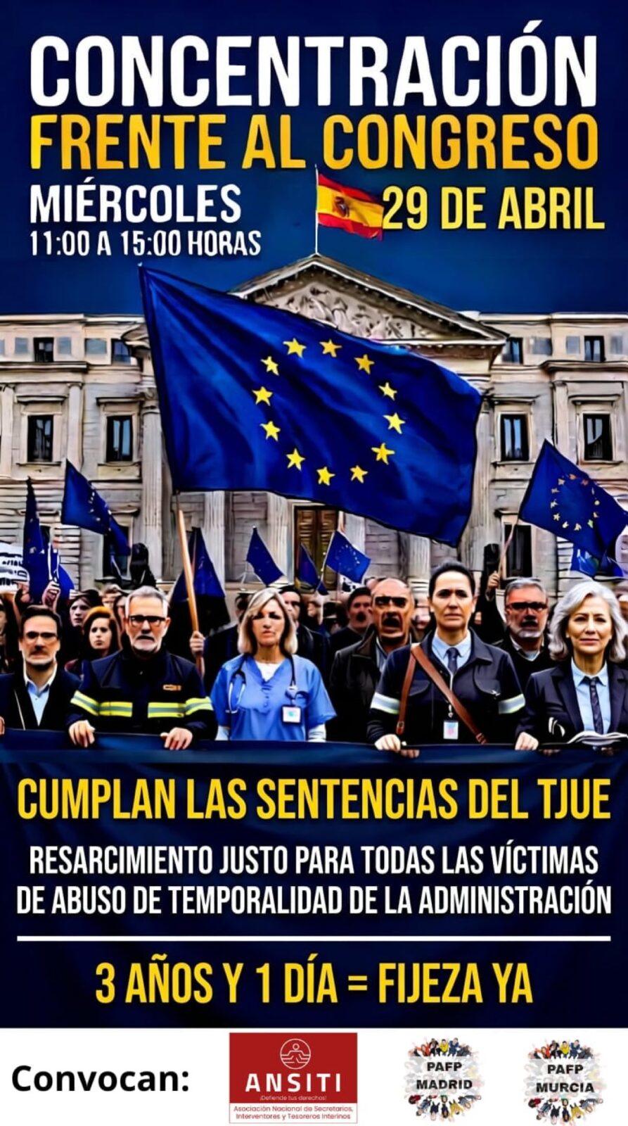 Cronología 33 Concentración frente al Congreso 29 Abril - FijezaYa